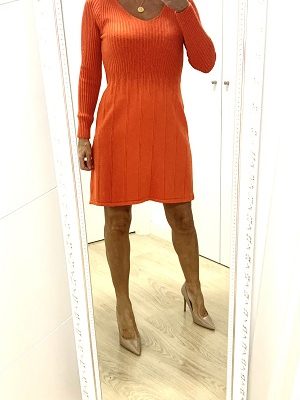 vestido naranja