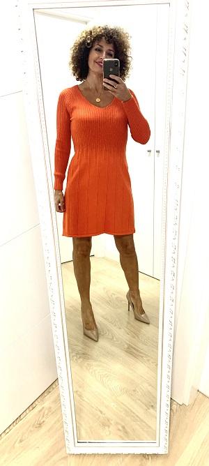 vestido naranja
